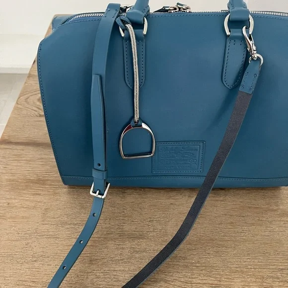 Ralph Lauren Teal Satchel Bag - Picture 8 of 8
